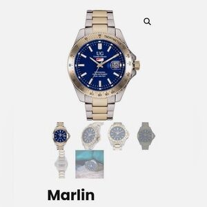 NEW Ulisse Girard Blue and Gold Watch